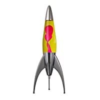 Mathmos lámpara de lava Telstar Rocket - Amarillo-Rojo
